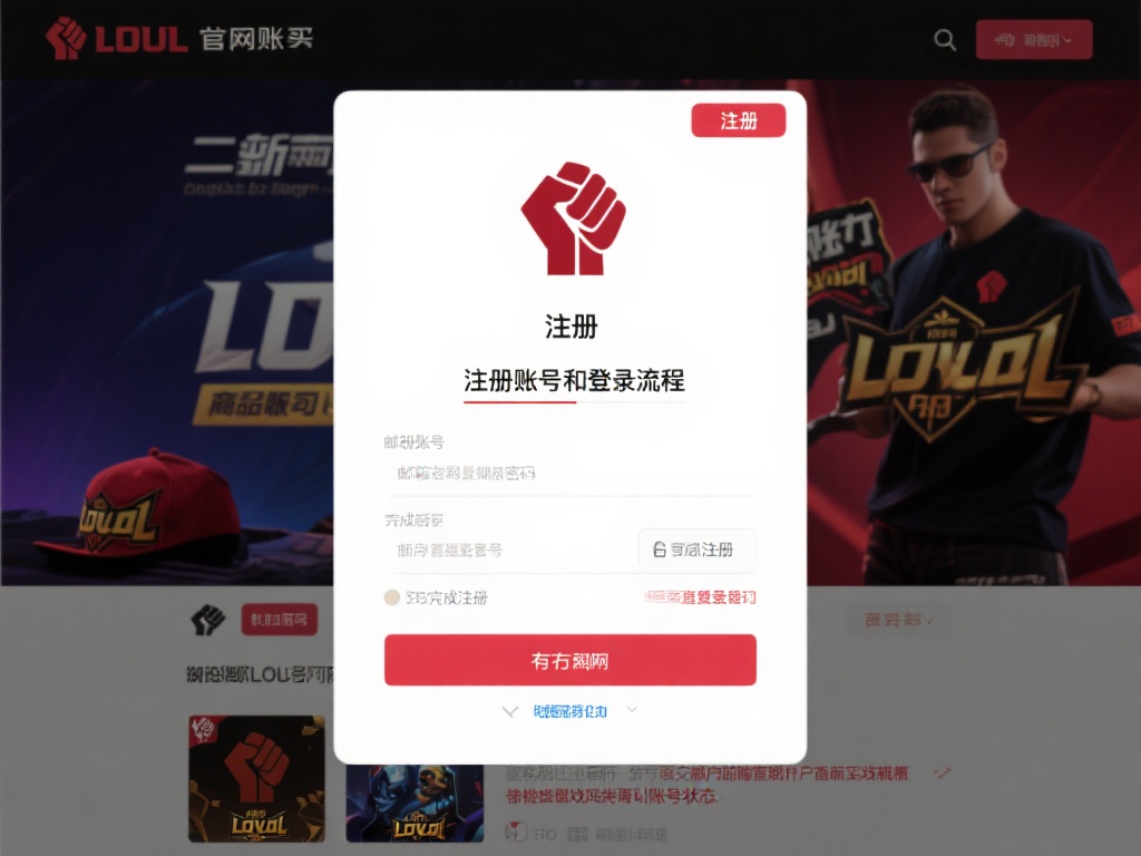 二、注册账号与登录流程
在LOL官网官